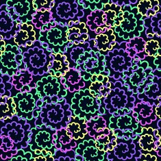 Endless background of colorful abstract flowers N2