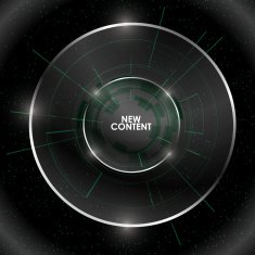 Abstract Modern technology circles vector background N41