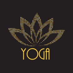 Lotus Flower Sign for Wellness Spa and Yoga Vector Illustratio N13