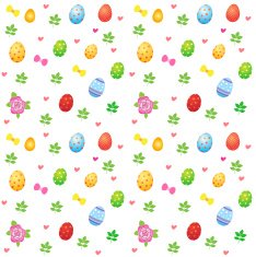 Easter seamless pattern with eggs