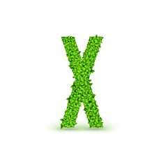 Green Leaves font X