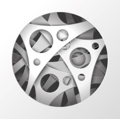 Abstract background from circles