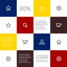 simple outline icons on square N2