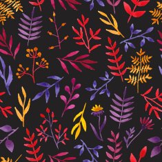 Vector watercolor floral pattern N7