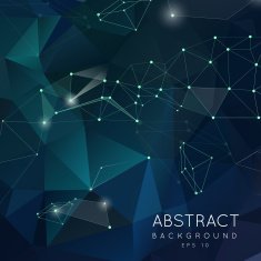 Abstract polygonal backgroun Low poly design with connecting d N4