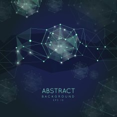 Abstract polygonal backgroun Low poly design with connecting d N5