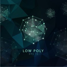 Abstract polygonal backgroun Low poly design with connecting d N8