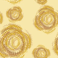 Tumbleweed seamless pattern Dry desert Plant Vector background