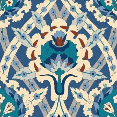 Traditional Arabic seamless ornament N7