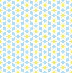 Hexagon flower seamless pattern N2