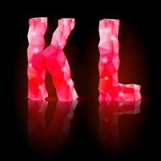 Ruby polygonal font N20