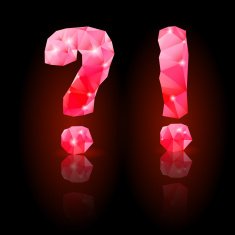 Ruby polygonal font N23