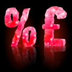 Ruby polygonal font N25