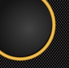 Metal Abstract carbon fiber background gold button
