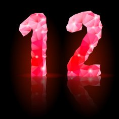 Ruby polygonal font N31