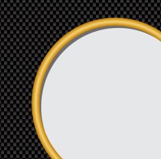 Metal Abstract carbon fiber background gold button and white N3