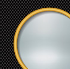 Metal Abstract carbon fiber background gold button and blurred