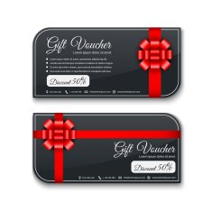 Voucher Gift certificate Coupon template N3