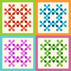 Set color molecule and technology pattern eps N5