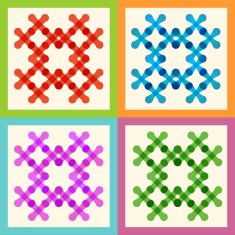 Set color molecule and technology pattern eps N6