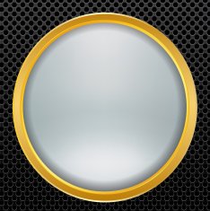 Metal Abstract background gold button and blurred N3