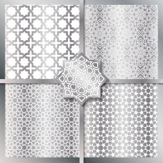 Seamless Islamic patterns set