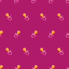 Vector flat baby nipple seamless pattern