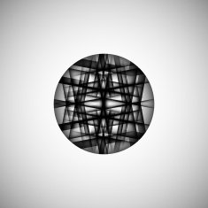 Vector abstract monochrome pattern line techno eps N9