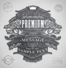 Chalk typography calligraphic