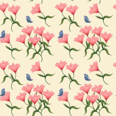graceful flower seamless pattern