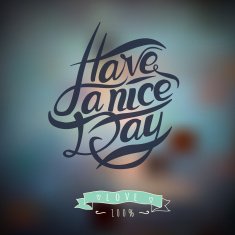 Postcard with text have a nice day N6
