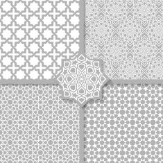 Seamless Islamic patterns set N3