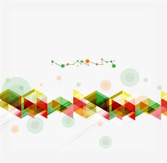 Clean colorful unusual geometric pattern design N119