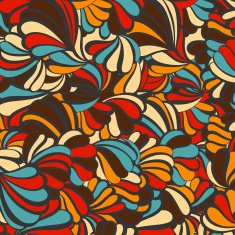 sea shell vector pattern on a background