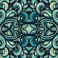 Curl abstract pattern with multicolored waves Vector illustration N2