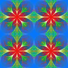 Beautiful flower fractal pattern Computer generated graphics A