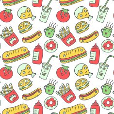fast food seamless background N5