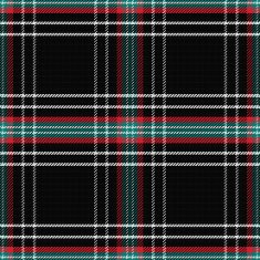 vector seamless pattern Scottish tartan black