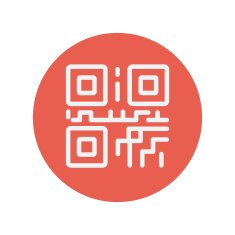 QR code thin line icon