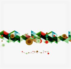 Clean colorful unusual geometric pattern design N123
