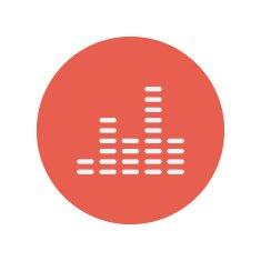 Digital equalizer thin line icon