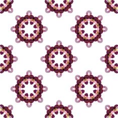 Seamless vector geometric abstract pattern Creative round shapes made of N56