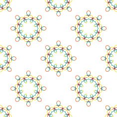 Seamless vector geometric abstract pattern Creative round shapes made of N59