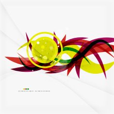 Rainbow color wave stripes N3