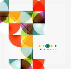 Semicircle triangle pattern N205