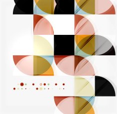 Semicircle triangle pattern N215