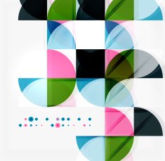 Semicircle triangle pattern N219