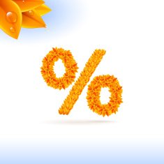 Sans serif font with fall leaf decoration N7