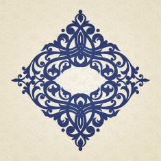 Vector baroque ornament in Victorian style N31
