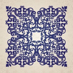 Vector baroque ornament in Victorian style N32